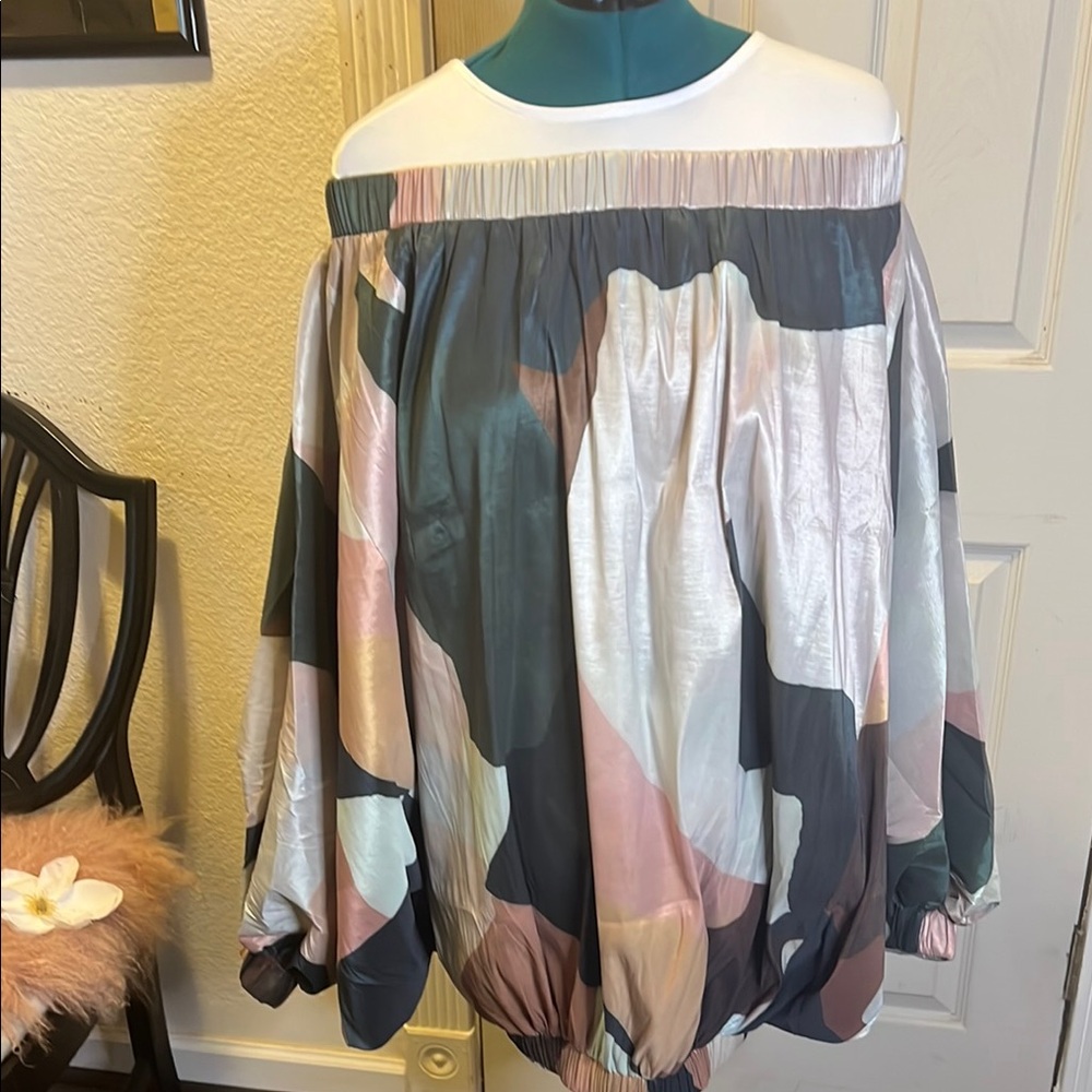 Stylish Off-Shoulder Multicolor Women's mini dress/top